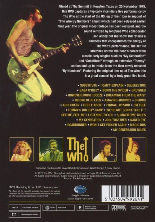 Who - Live In Texas '75 (R0) - DVD - Music