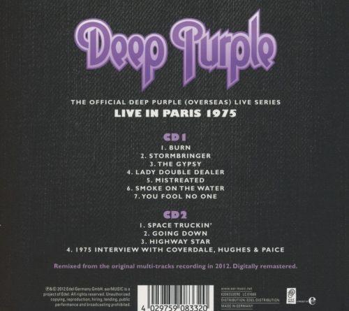 Deep Purple - Live In Paris 1975 (2CD) - CD - New
