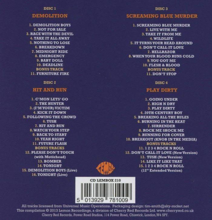 Girlschool - Bronze Years, The (Demolition/Hit And Run/Screaming Blue Murder/Play Dirty LP Replicas) (4CD box) - CD - New