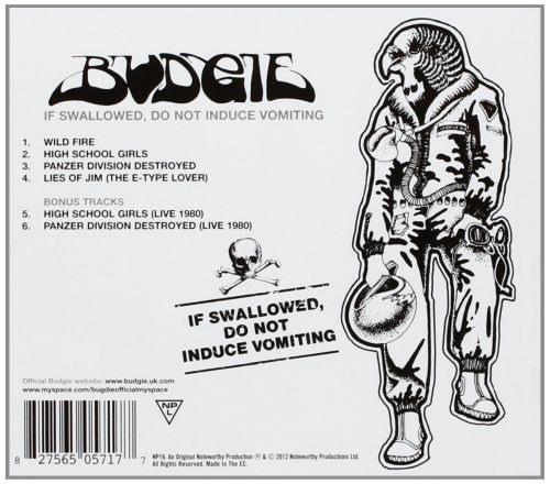 Budgie - If Swallowed, Do Not Induce Vomiting (rem. w. 2 bonus tracks) - CD - New