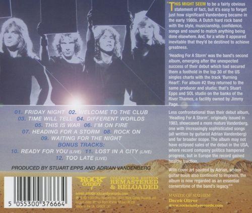 Vandenberg - Heading For A Storm (Rock Candy rem. w. 3 bonus tracks) - CD - New