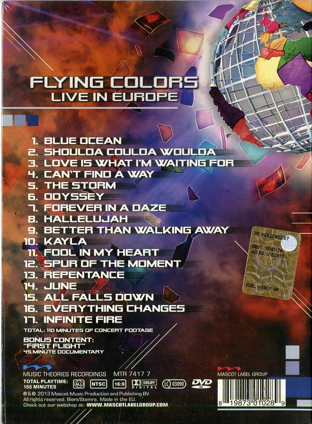 Flying Colors - Live In Europe (R0) - DVD - Music
