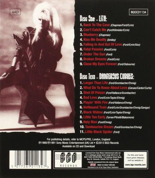 Ford, Lita - Lita/Dangerous Curves (2CD w. slipcase) - CD - New