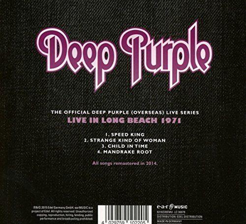 Deep Purple - Live In Long Beach 1971 (Aust. jewel case) - CD - New