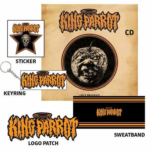 King Parrot - Ugly Produce (Deluxe Box Of Shit Ed. w. bonus keyring, sweatband, sticker + patch) - CD - New