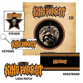 King Parrot - Ugly Produce (Deluxe Box Of Shit Ed. w. bonus keyring, sweatband, sticker + patch) - CD - New