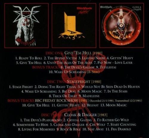 Witchfynde - Divine Victims - The Witchfynde Albums 1980-1983 (Give Em Hell/Stagefright/Cloak And Dagger) (3CD box) - CD - New