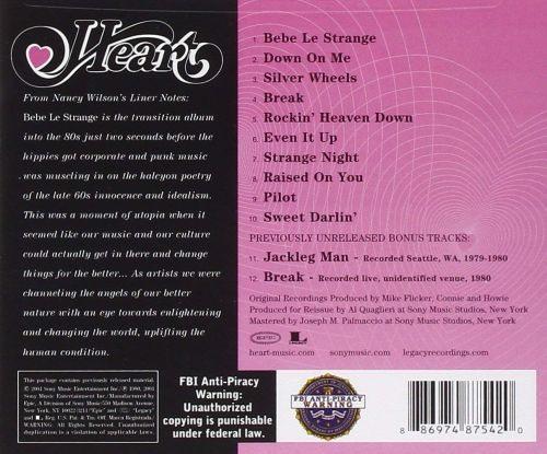 Heart - Bebe Le Strange (reissue w. 2 bonus tracks) - CD - New