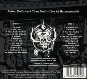 Motorhead - Better Motorhead Than Dead - Live At Hammersmith (2019 2CD reissue) - CD - New