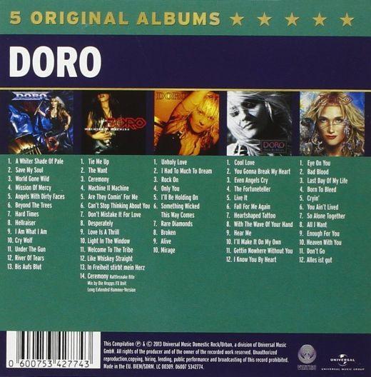 Doro - 5 Original Albums (Force Majeure/Machine II Machine/Doro/True At Heart/Angels Never Die) (5CD) - CD - New