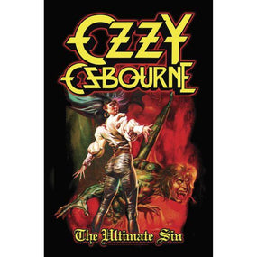 Osbourne, Ozzy - Premium Textile Poster Flag (Ultimate Sin) 104cm x 66cm