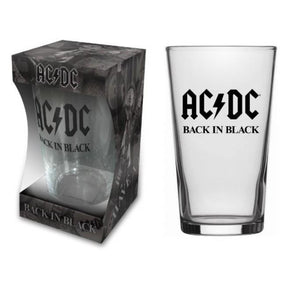 ACDC - Beer Glass - Pint - Back In Black