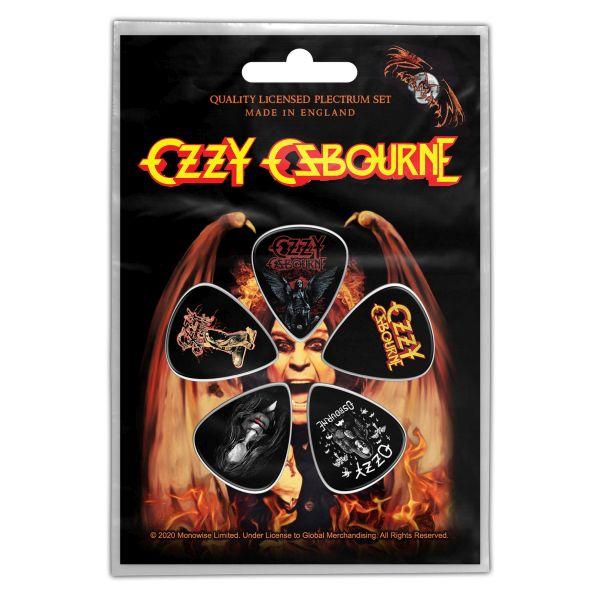 Osbourne, Ozzy - 5 x Guitar Picks Plectrum Pack (Classic Logo)