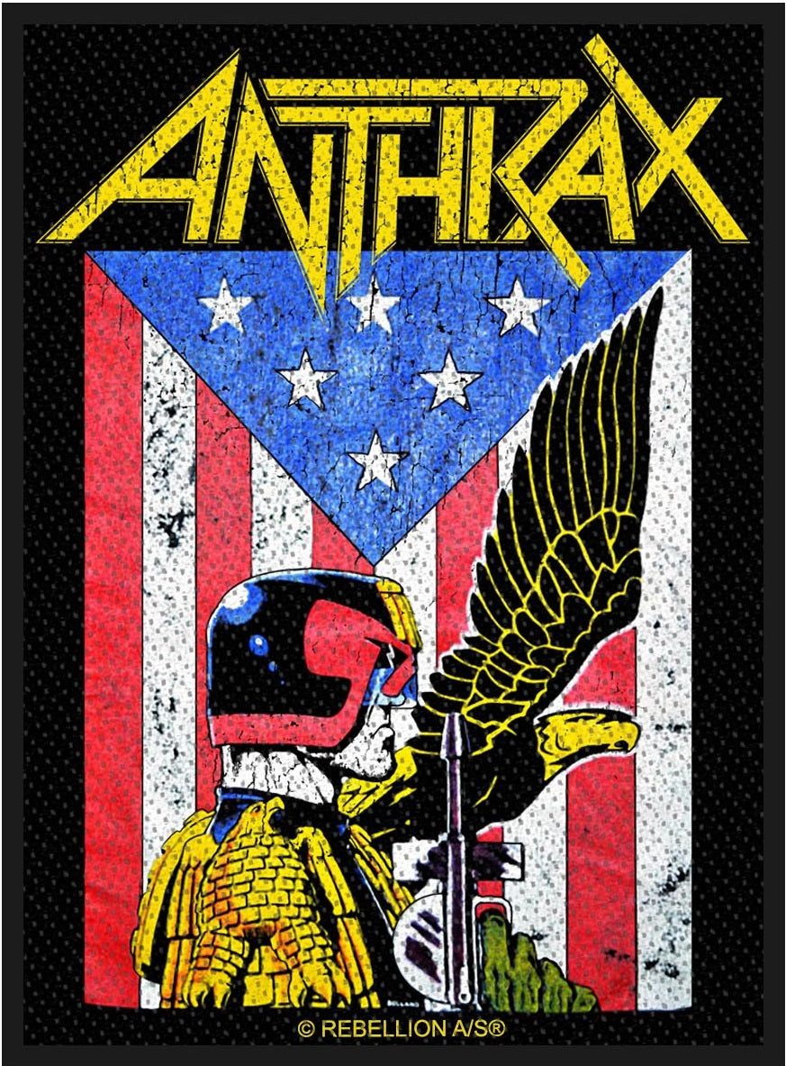 Anthrax - Judge Dredd (100mm x 80mm) Woven Sew-On Patch