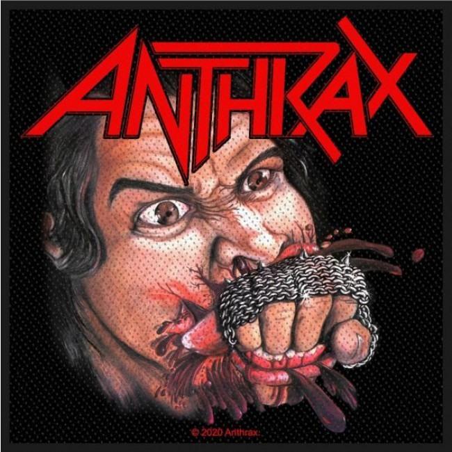 Anthrax - Fistfull Of Metal (100mm x 100mm)Woven Sew-On Patch