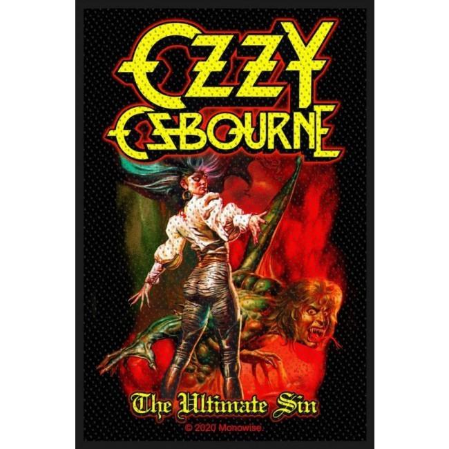 Osbourne, Ozzy - Ultimate Sin (100mm x 70mm) Woven Sew-On Patch
