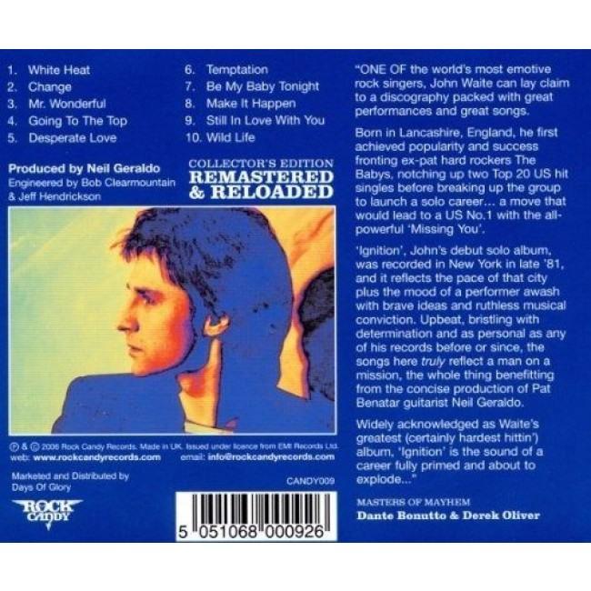 Waite, John - Ignition (Rock Candy rem.) - CD - New