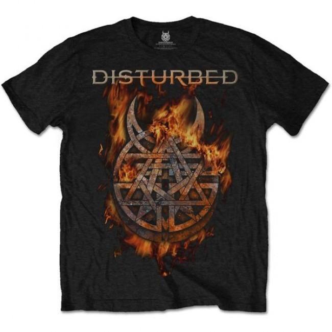 Disturbed - Burning Believe Logo Black Shirt