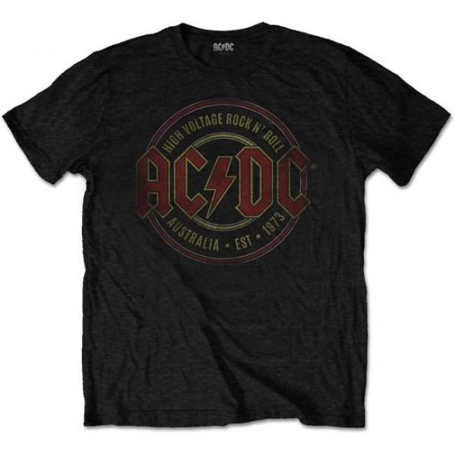 ACDC - High Voltage Rock N Roll Est. 1973 Black Shirt