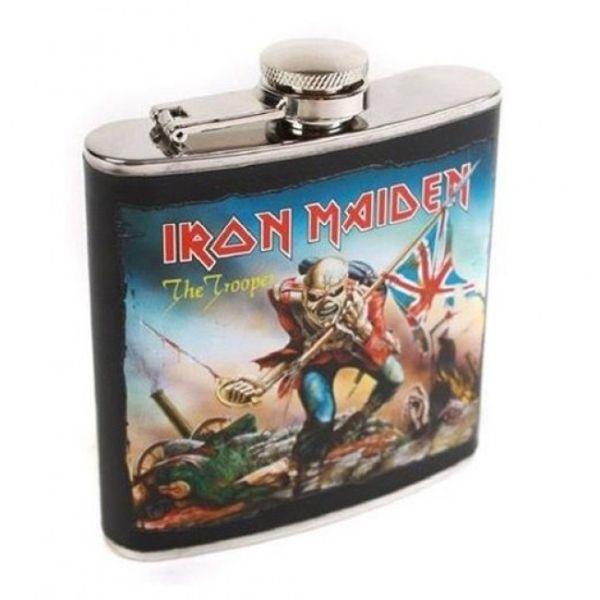 Iron Maiden - Hip Flask 100mm x 100mm (The Trooper)