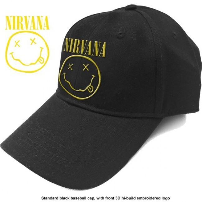 Nirvana - Cap (Logo and Smiley)