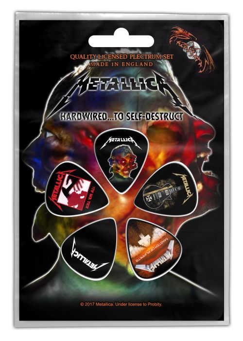 Metallica - 5 x Guitar Picks Plectrum Pack (Hardwired)