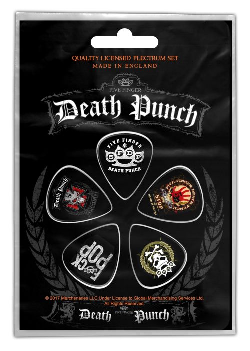 Five Finger Death Punch - 5 x Guitar Picks Plectrum Pack (5FDP)