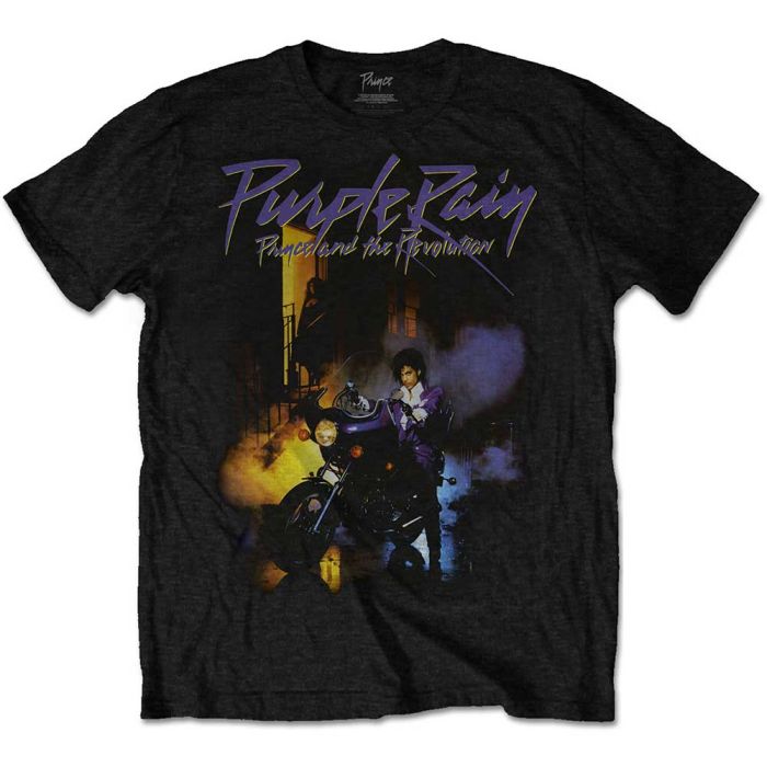 Prince - 4XL & 5XL Purple Rain Black Shirt