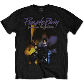 Prince - 4XL & 5XL Purple Rain Black Shirt