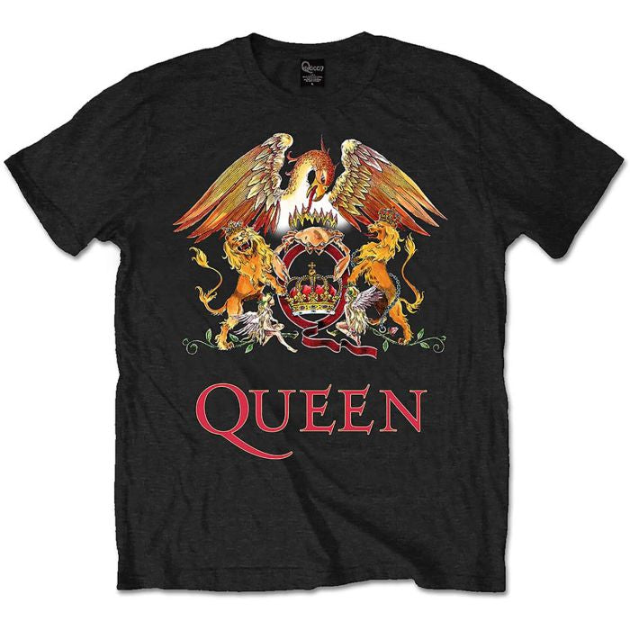 Queen - Classic Crest Black Shirt