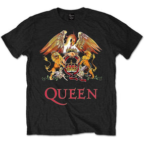Queen - Classic Crest Black Shirt