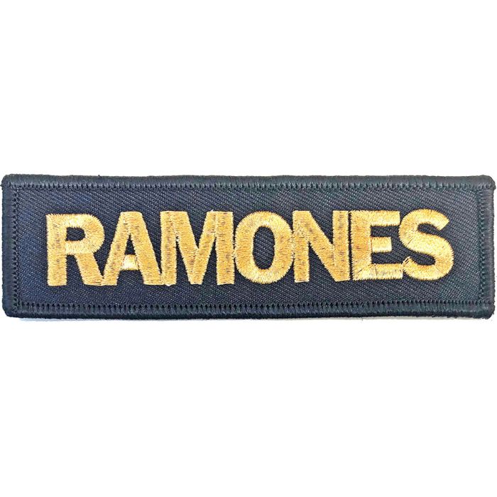 Ramones - Gold Strip (110mm x 30mm) Sew-On Patch