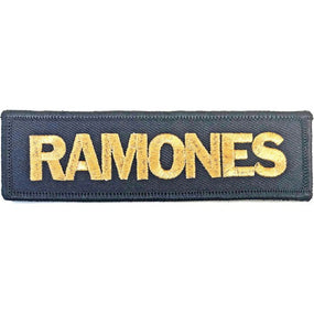 Ramones - Gold Strip (110mm x 30mm) Sew-On Patch