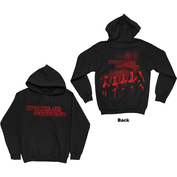 Rage Against The Machine - Pullover Black Hoodie (Nuns)