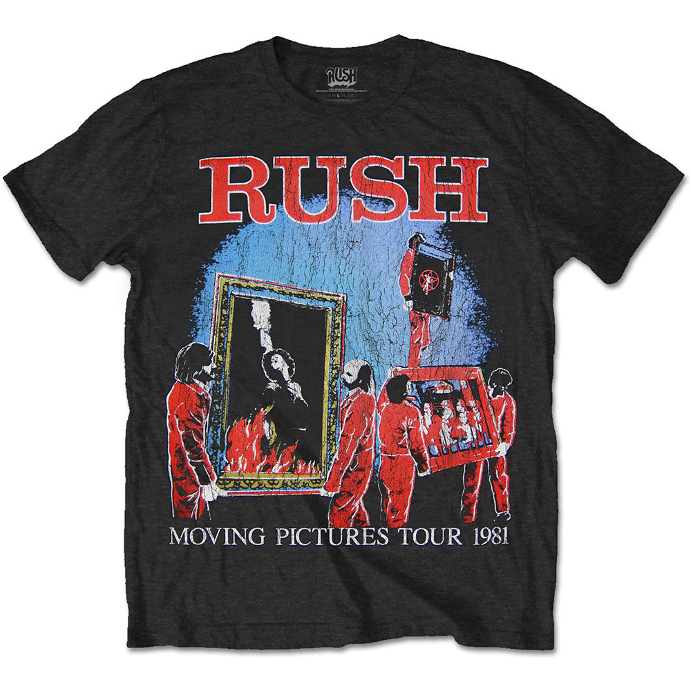 Rush - Moving Pictures Tour 1981 Black Shirt
