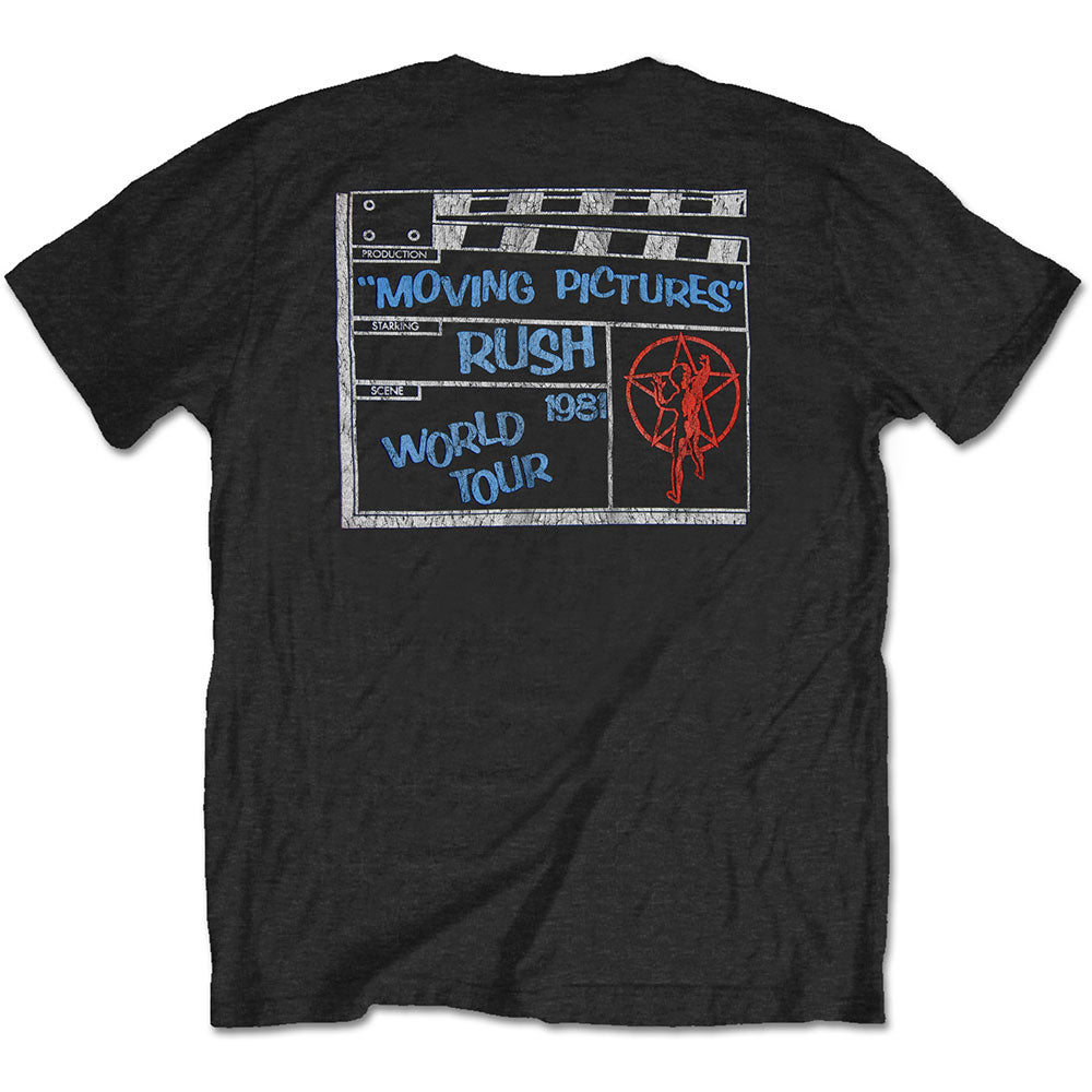 Rush - Moving Pictures Tour 1981 Black Shirt