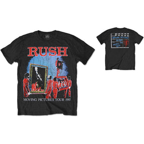 Rush - Moving Pictures Tour 1981 Black Shirt