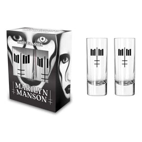 Manson, Marilyn - Shot Glass Set Of 2 - 6cl - Defiant Face