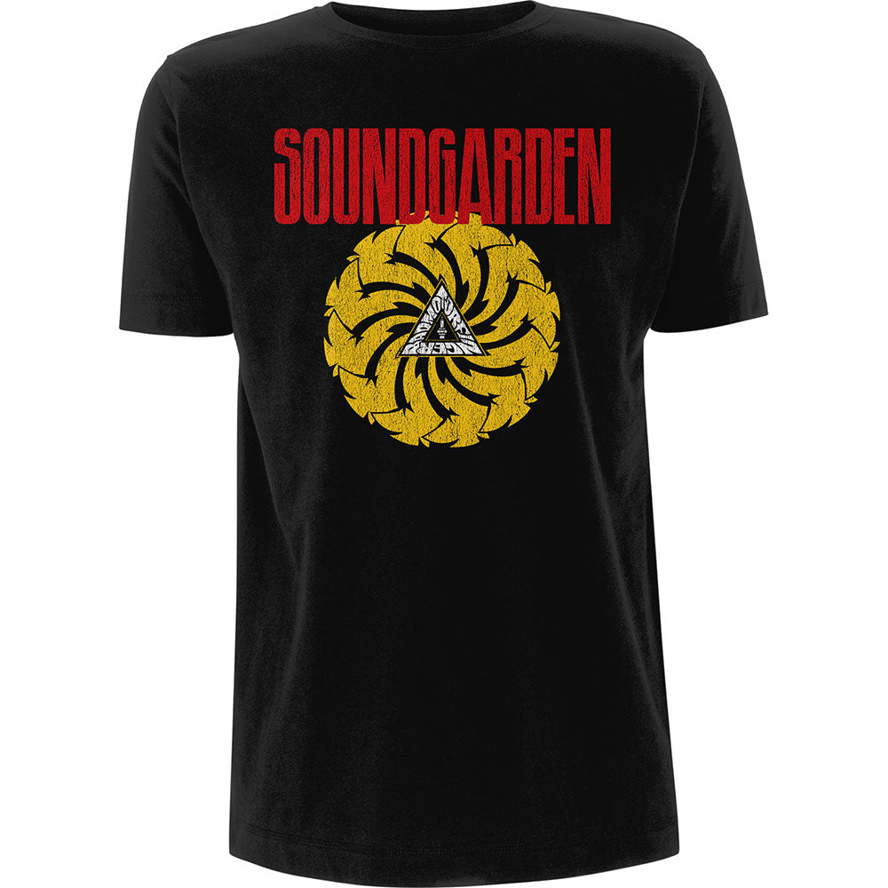 Soundgarden - Badmotorfinger Black And Yellow Design Black Shirt