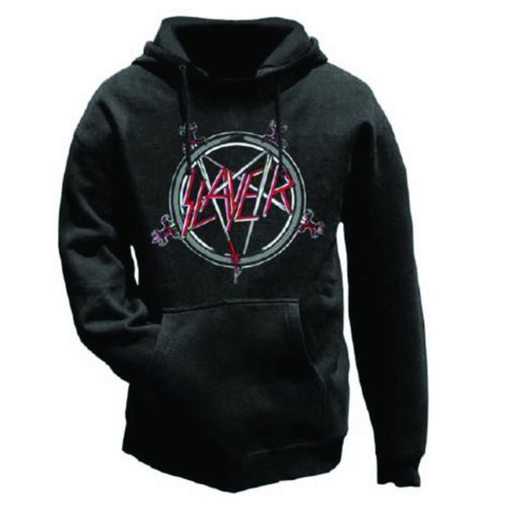 Slayer - Pullover Black Hoodie (Pentagram Logo)