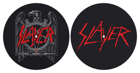 Slayer - Turntable Slipmat Pair (Eagle/Scratched Logo)
