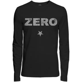 Smashing Pumpkins - Zero Distressed Print Black Long Sleeve Shirt