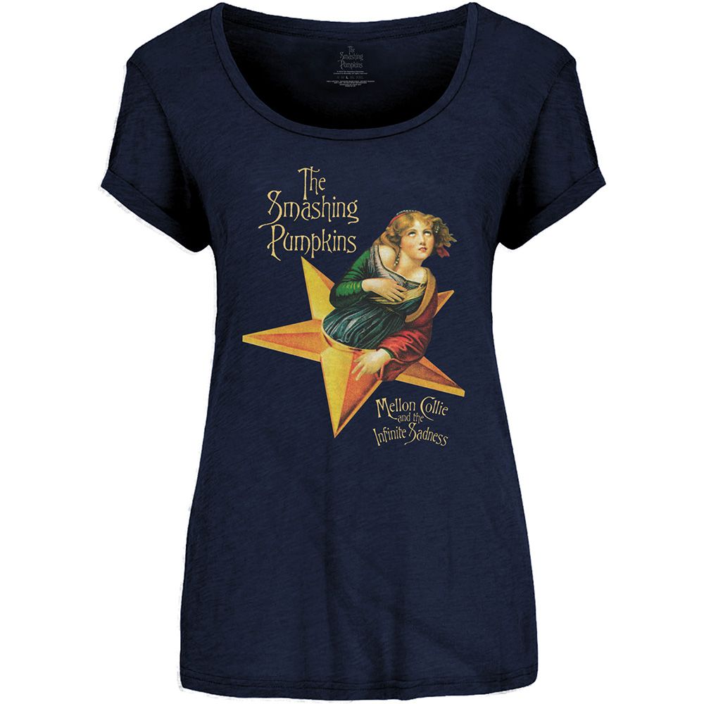 Smashing Pumpkins - Mellon Collie Womens Navy Shirt