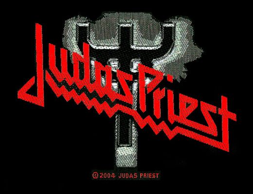 Judas Priest - Fork Logo (100mm x 70mm) Sew-On Patch