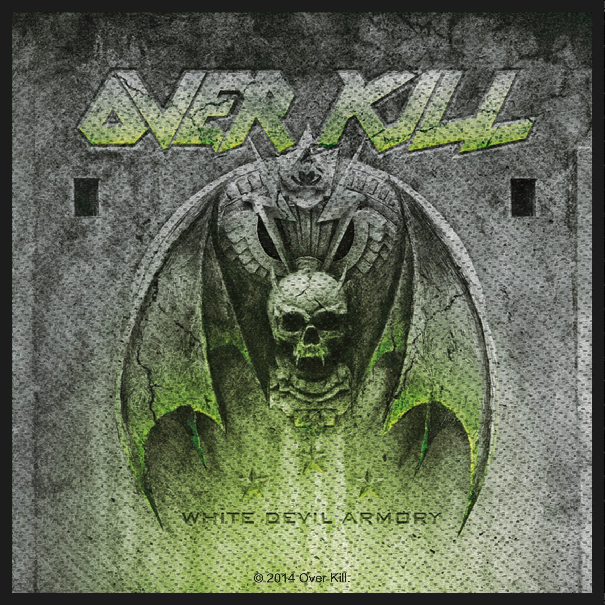 Overkill - White Devil Armory (100mm x 100mm) Sew-On Patch