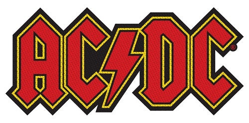 ACDC - Logo Cut-Out (95mm x 40mm) Sew-On Patch