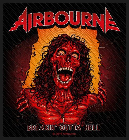 Airbourne - Breakin Outta Hell (100mm x 95mm) Sew-On Patch