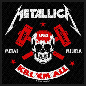 Metallica - Metal Militia (100mm x 100mm) Sew-On Patch