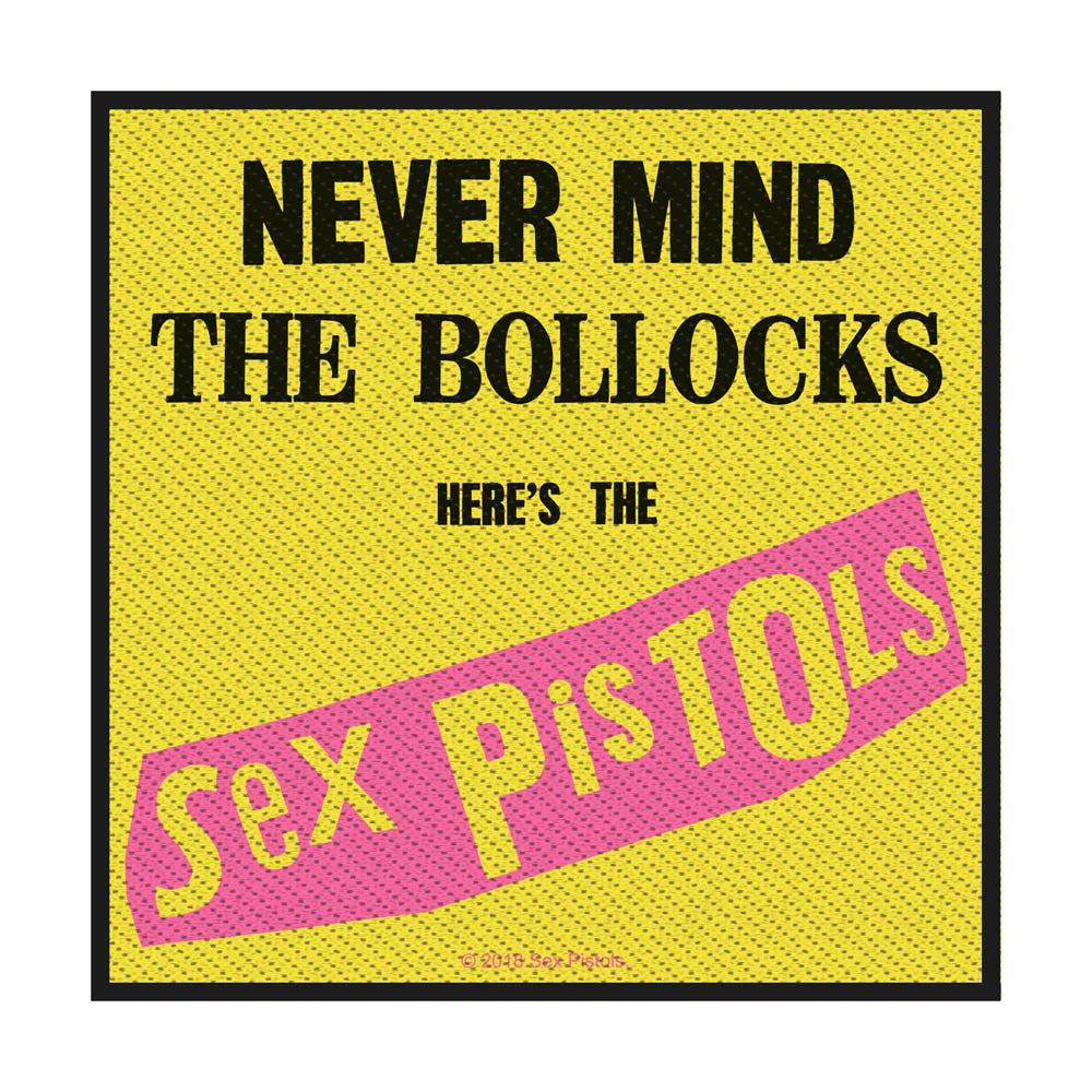 Sex Pistols - Never Mind The Bollocks (100mm x 95mm) Sew-On Patch