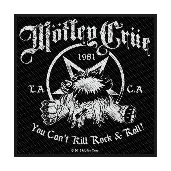 Motley Crue - You Cant Kill Rock N Roll (100mm x 95mm) Sew-On Patch